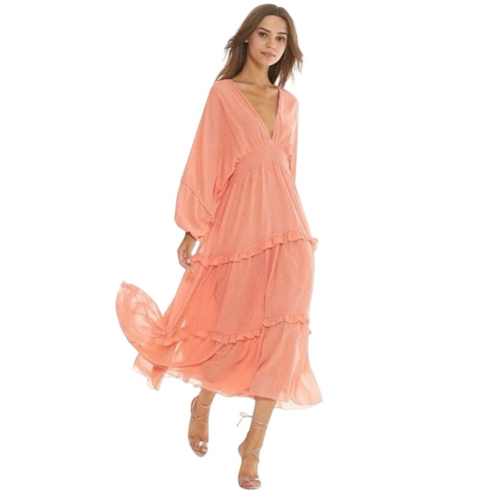 Misa Los Angeles Misa Los Angeles, Ria Dress, Color: Peach, Size
